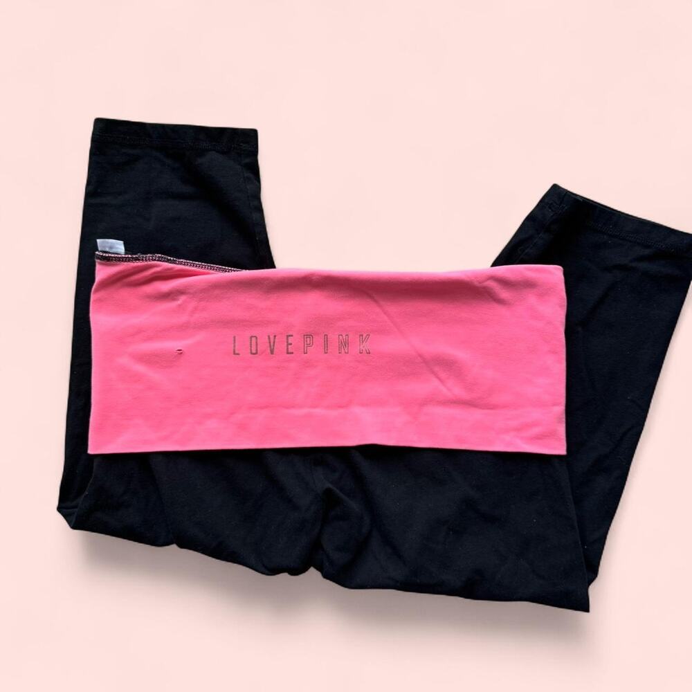 Victoria's Secret PINK yoga cropped capri leggings size M